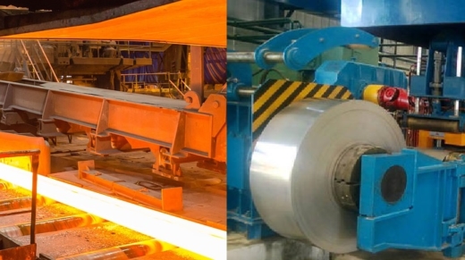 Hot rolled steel are processed over recrystalization temperature