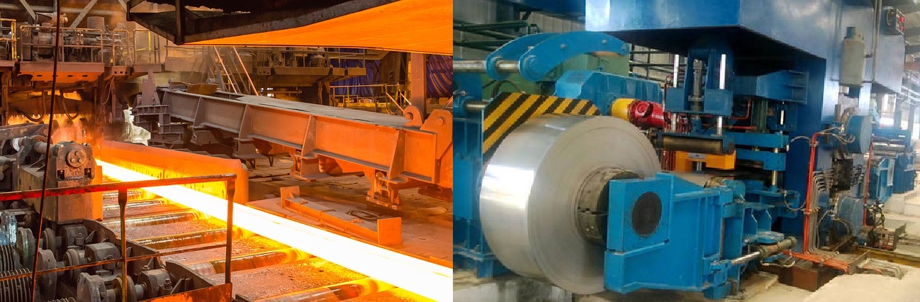 Hot rolled steel are processed over recrystalization temperature
