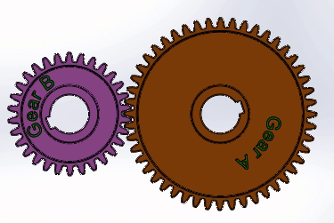 This image shows the movement of reduction gear drive