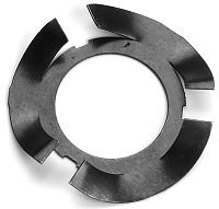 Finger Spring Washers are used to counteract noise, excess wear, vibrations and reducing skidding wear on rotating elements.