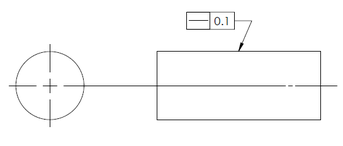 Surface Straightness can be applied to a flat surface of a cylinder or block.