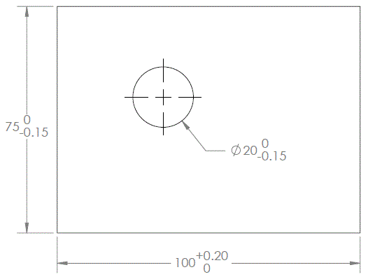 In unilateral tolerance, Feature Dimensions are allowed to vary only on one side of the basic size.