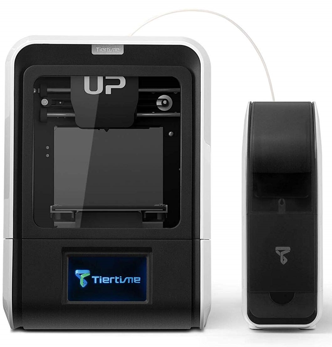 Tiertime Up Mini 2 is a budget 3D printer equipped with a 4-inch touch color LCD for the user interface.