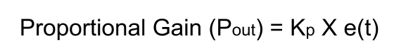 this image shows Proportional Gain Calculation Formula.