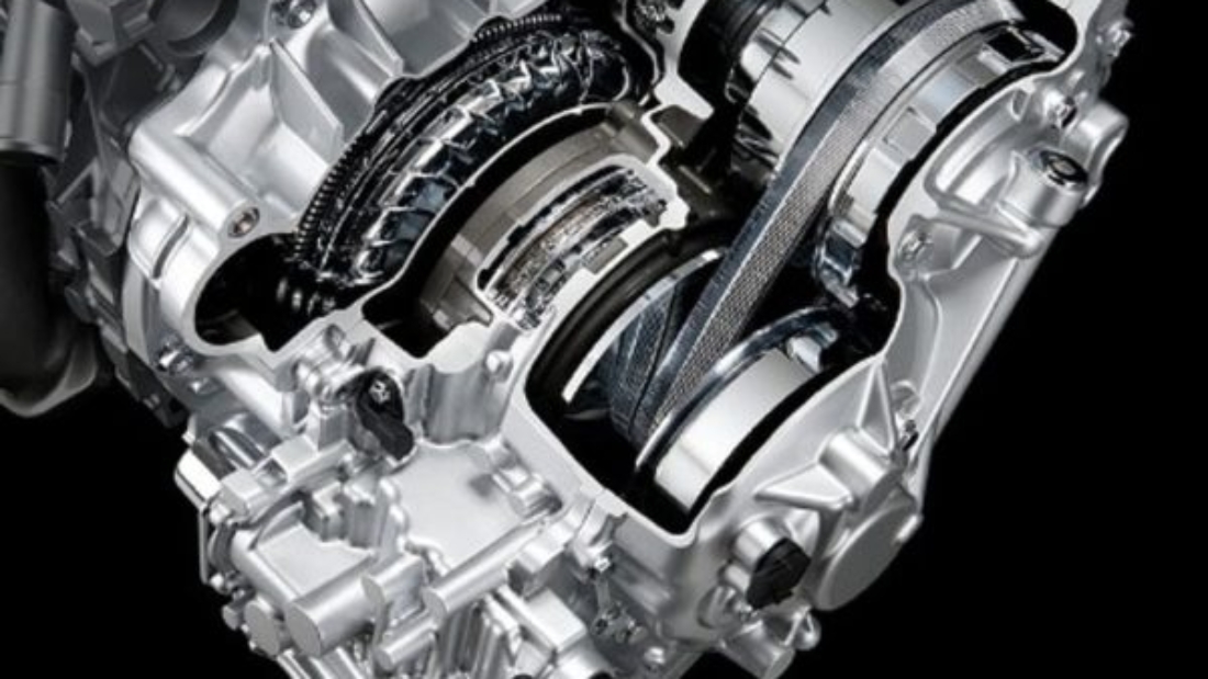 this image shows a CVT automatic Transmission Engine