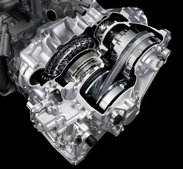 this image shows a CVT automatic Transmission Engine