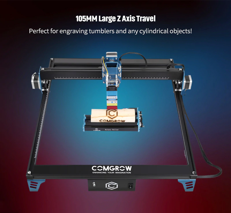 this image shows a low cost COMGO Z1 Laser Engraver
