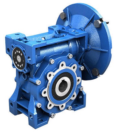 This image shows a perpendicular axis Worm Gear reducer