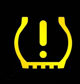 This image shows low tyre pressure warning light.