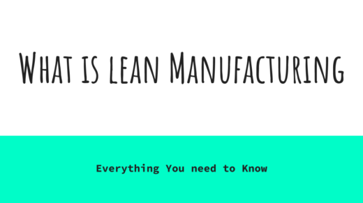 Lean Manufacturing Cover Page