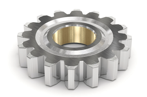 This image shows case hardening steel gear